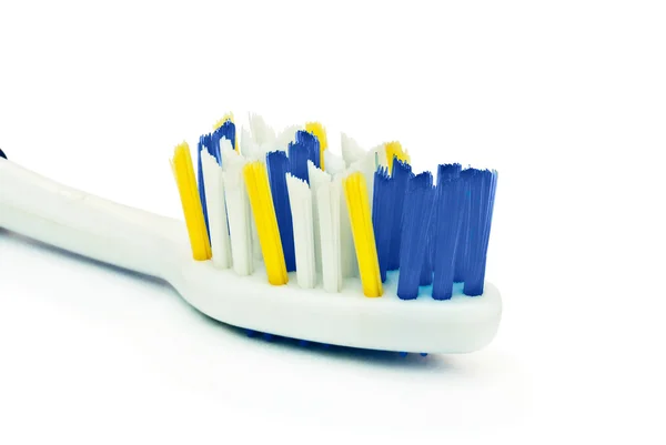 White toothbrush closeup — Stock Photo, Image