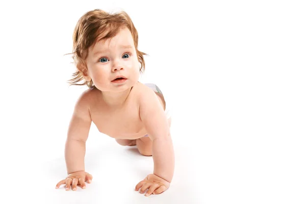 Kid in a diaper — Stock Photo, Image