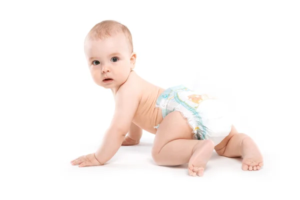 Cute baby lying naked — Stock Photo, Image