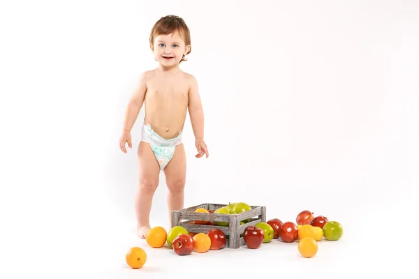 Csecsemő a gyümölcsöt — Stock Fotó