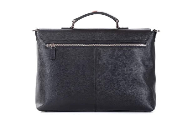 Klassisk mens business bag närbild på vit ren bakgrund — Stockfoto