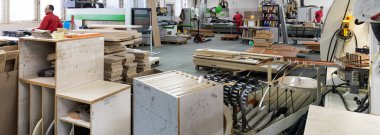 Minsk, Belarus - 17 Kasım 2020: üretim endüstrisi ekipmanları üretim arka planında