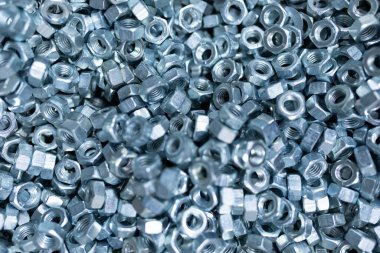 Yapı parçalarını kapat: fındık ve halkalar