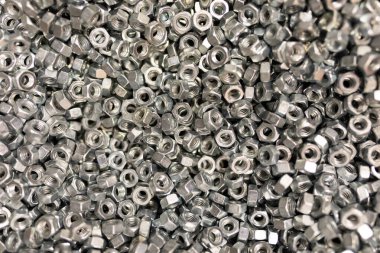 Yapı parçalarını kapat: fındık ve halkalar