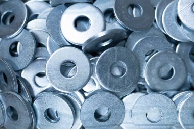 Yapı parçalarını kapat: fındık ve halkalar