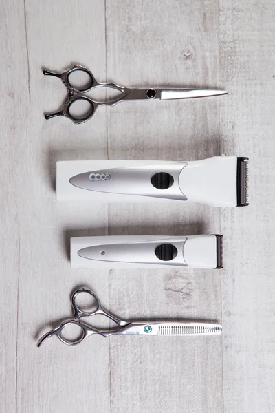 Clippers barber professional tool for cutting, shot with depth o — Stock fotografie