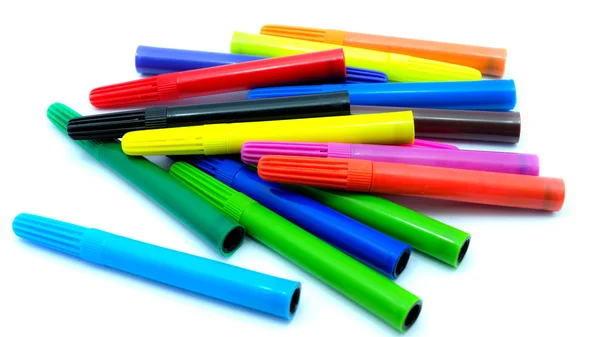 Colourful magic pen isolated on white background — Stock Photo, Image