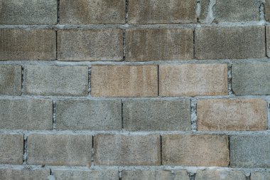 Beton blok duvar arkaplan dokusu.