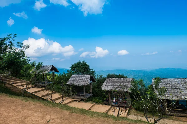 Hut shelters for views Mon Jam, Chiang Mai, Thailand. — Stock Photo, Image
