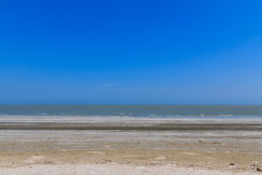 Tayland 'da tropik plaj.