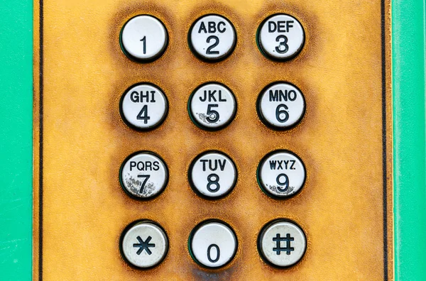 Tastiera numerica del telefono pubblico . — Foto Stock