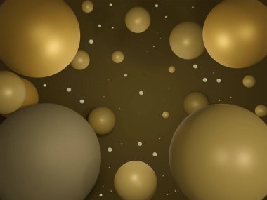 Soyut çember arkaplan lüks biçim 3D oluşturma.