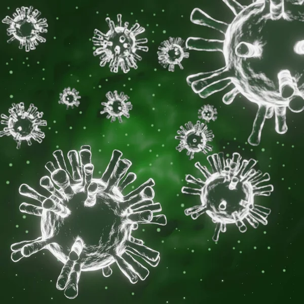 Corona Virus Microscopic Parparticles Spreading Research Ideas Coronavirus 2019 Spreading — 图库照片