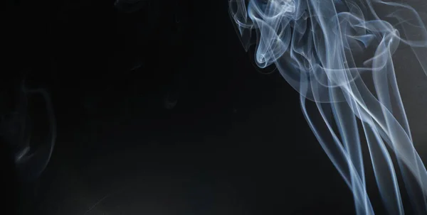 Abstract Smoke Black Background Copy Space — Stockfoto