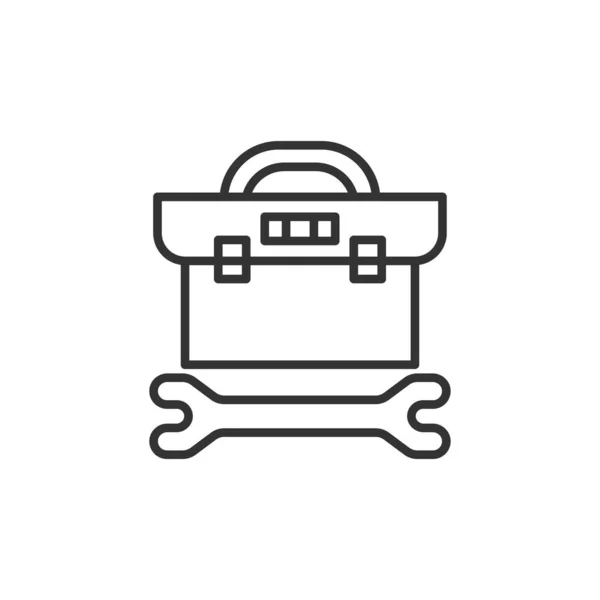 Toolbox Modern Simple Outline Vector Icon — Vector de stock