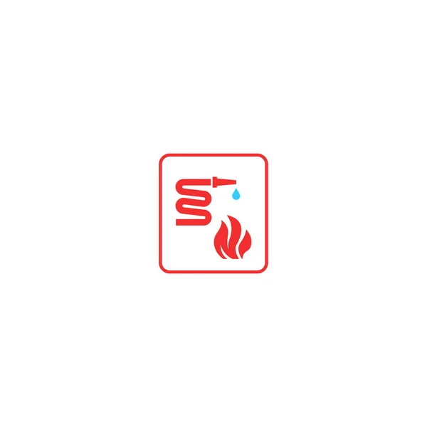 Brandsläckarikonen Nödsymbol Modern Enkel Vektor Ikon För Webbdesign Mobilapp Vektor — Stock vektor