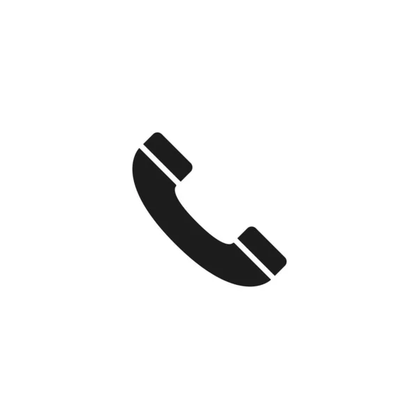 Ícone Telefone Isolado Fundo Branco Símbolo Chamada Moderno Simples Vetor —  Vetores de Stock