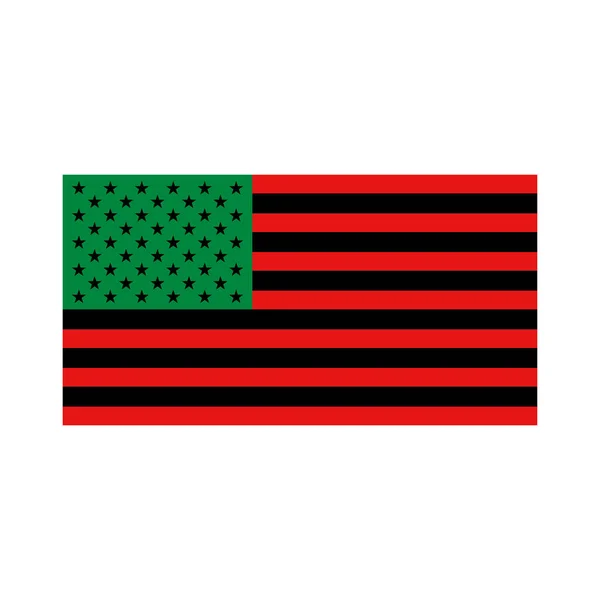 Podstawowy Wektor Rgbafrican American Flag Izolowany Białym Tle Black Lives — Wektor stockowy