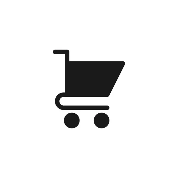 Shopping Väska Ikon Isolerad Vit Bakgrund Köp Symbol Modern Enkel — Stock vektor