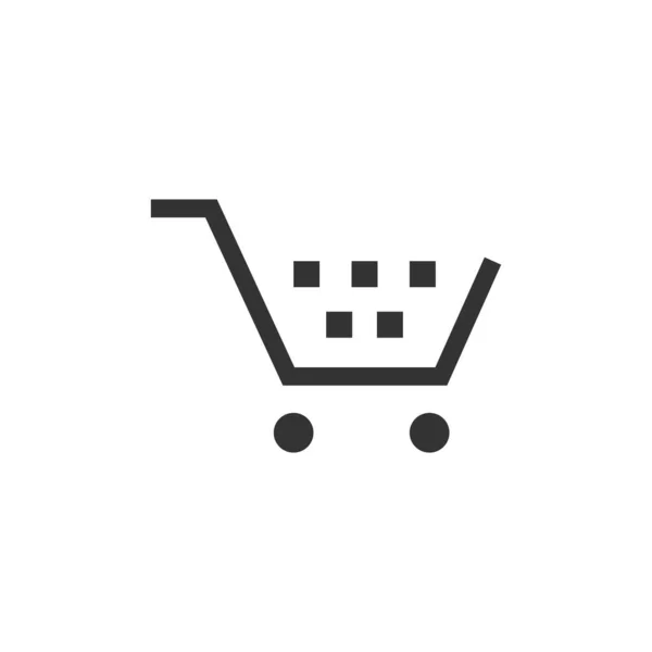 Shopping Bag Icoon Geïsoleerd Witte Achtergrond Aankoop Symbool Modern Eenvoudig — Stockvector