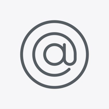 Arka planda e-posta simgesi izole edildi. Posta sembolü modern, basit, vektör, web sitesi tasarımı için simge, mobil uygulama, ui. Vektör İllüstrasyonu