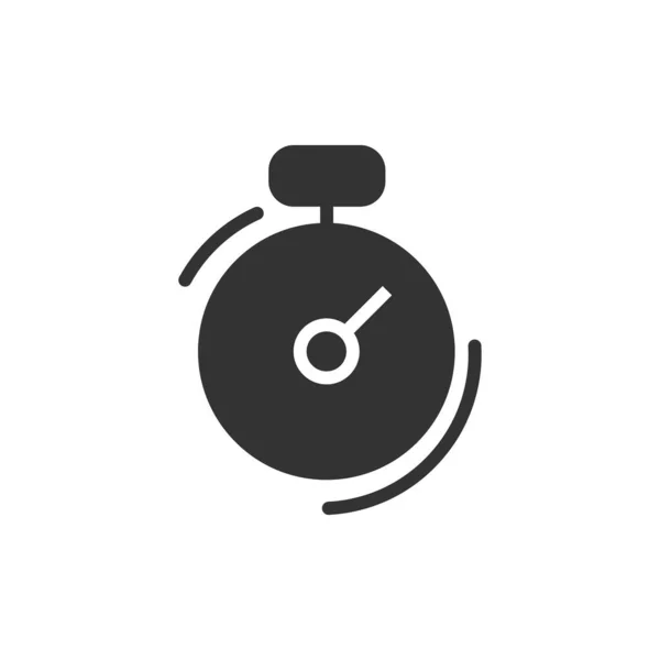 Stopwatch Pictogram Geïsoleerd Witte Achtergrond Timer Symbool Modern Eenvoudig Vector — Stockvector