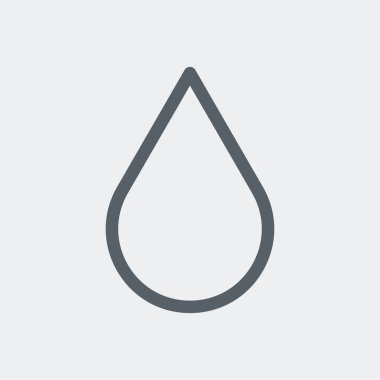 Bırakma simgesi arka planda izole edildi. Çevre sembolü modern, basit, vektör, web sitesi tasarımı için simge, mobil uygulama, ui. Vektör İllüstrasyonu