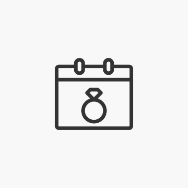 Takvim simgesi arkaplanda izole edildi. Tarih sembolü modern, basit, web sitesi tasarımı için vektör, mobil uygulama, ui. Vektör İllüstrasyonu