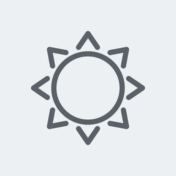 Icono Del Sol Aislado Fondo Símbolo Energía Moderno Simple Vector — Archivo Imágenes Vectoriales