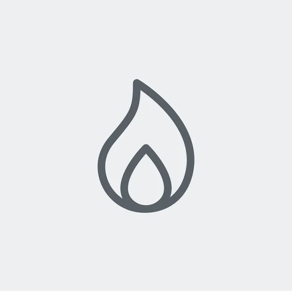 Feuer Symbol Isoliert Auf Weißem Hintergrund Burn Symbol Modern Einfach — Stockvektor