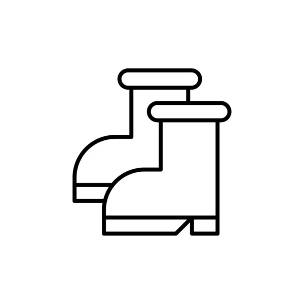 Значок Защитной Обуви Символ Ботинок Современный Простой Векторный Значок Дизайна — стоковый вектор