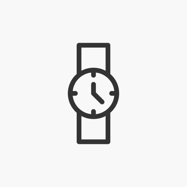 Ver Icono Aislado Fondo Símbolo Tiempo Moderno Simple Vector Icono — Vector de stock