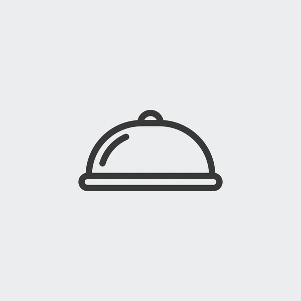 Restaurant Service Symbol Isoliert Auf Dem Hintergrund Tray Symbol Modern — Stockvektor