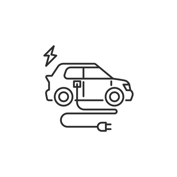 Εικονίδιο Ηλεκτρικού Αυτοκινήτου Eco Αυτοκίνητο Σύμβολο Σύγχρονο Απλό Διάνυσμα Εικονίδιο — Διανυσματικό Αρχείο