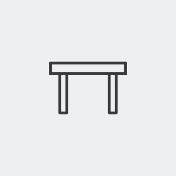 餐桌图标孤立在后台 家具符号现代 图标网站设计 移动应用 病媒图解 — 图库矢量图片