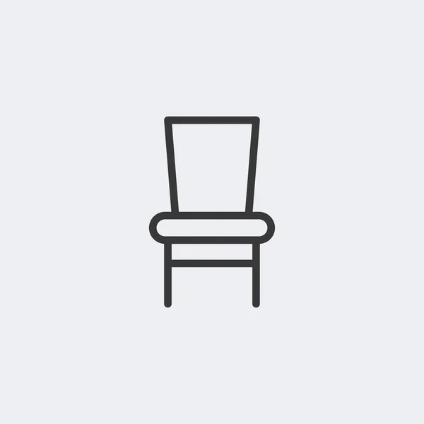 Stuhl Symbol Isoliert Auf Dem Hintergrund Möbel Symbol Modern Einfach — Stockvektor