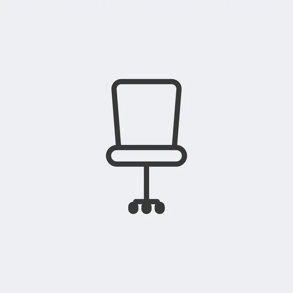 Bürostuhl Ikone Isoliert Hintergrund Möbel Symbol Modern Einfach Vektor Symbol — Stockvektor