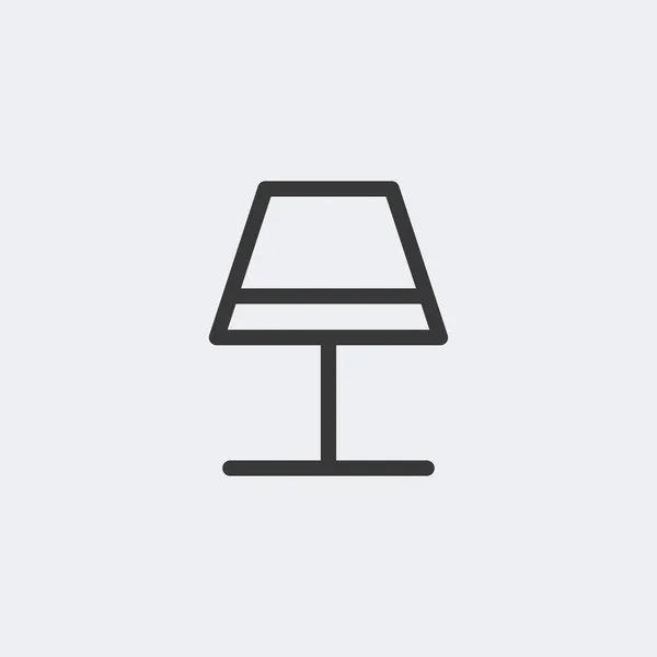 Lampensymbol Isoliert Auf Dem Hintergrund Wohnkultur Symbol Modern Einfach Vektor — Stockvektor