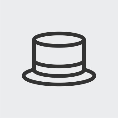 Arka planda şapka simgesi izole edildi. Başlık sembolü modern, basit, vektör, web sitesi tasarımı için simge, mobil uygulama, ui. Vektör İllüstrasyonu