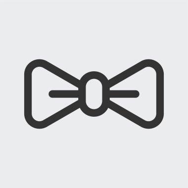 Arka planda papyon simgesi izole edildi. Boyunbağı sembolü modern, basit, vektör, web sitesi tasarımı için simge, mobil uygulama, ui. Vektör İllüstrasyonu