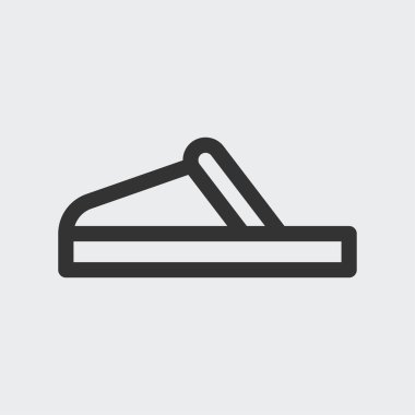 Arka planda terlik simgesi izole edildi. Ayakkabı sembolü modern, basit, vektör, web sitesi tasarımı için simge, mobil uygulama, ui. Vektör İllüstrasyonu