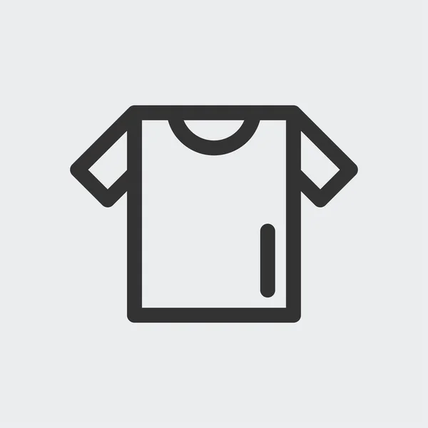 Shirt Pictogram Geïsoleerd Achtergrond Kleding Symbool Modern Eenvoudig Vector Pictogram — Stockvector