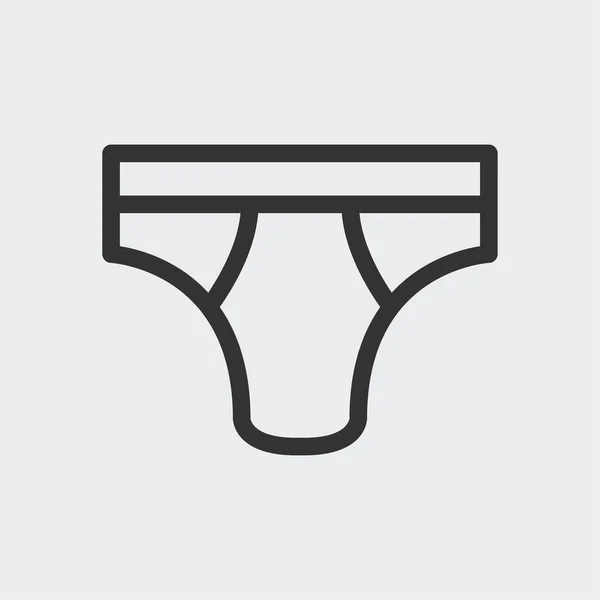 Icono Ropa Interior Aislado Fondo Pantalones Símbolo Moderno Simple Vector — Archivo Imágenes Vectoriales