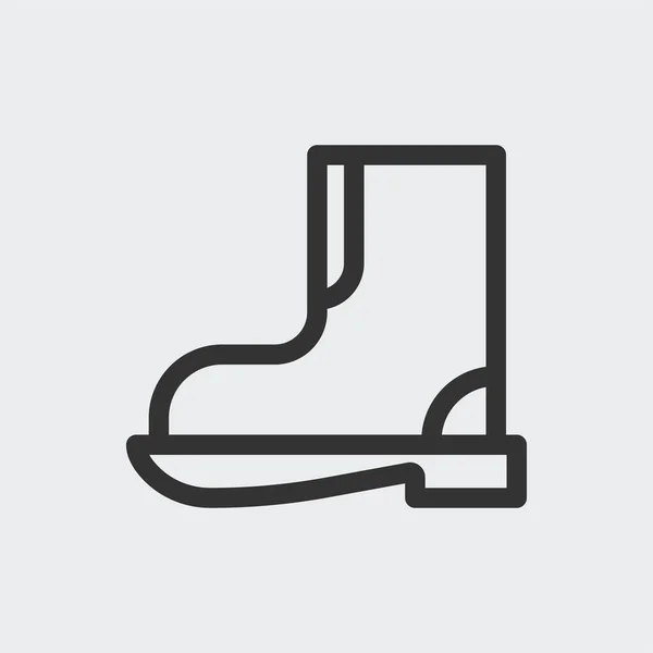Icono Arranque Aislado Fondo Símbolo Calzado Moderno Simple Vector Icono — Vector de stock