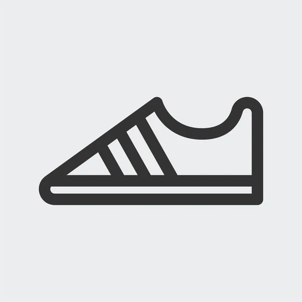 Icono Zapatillas Aisladas Fondo Símbolo Calzado Moderno Simple Vector Icono — Vector de stock