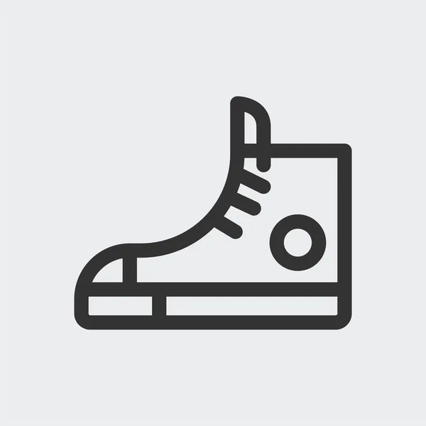 Boot Symbol Isoliert Auf Dem Hintergrund Schuhe Symbol Modern Einfach — Stockvektor