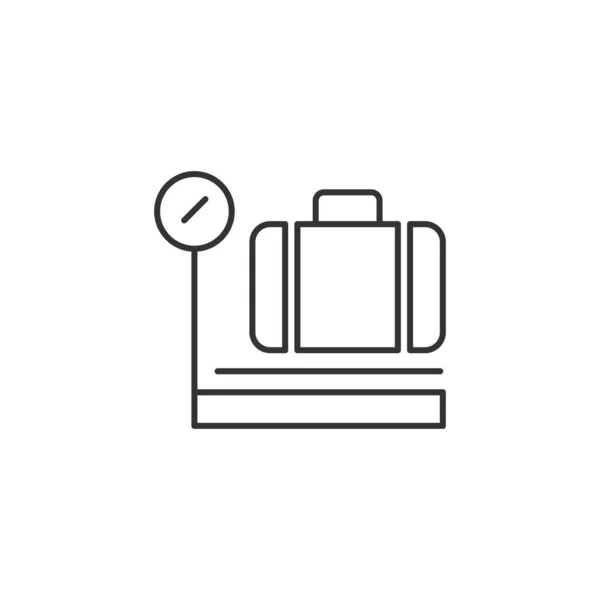 Das Symbol Für Das Gewicht Des Gepäcks Gepäcksymbol Modern Einfach — Stockvektor