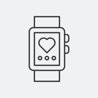 Etkinlik izleyici simgesi arka planda izole edildi. Fitness takip sembolü modern, basit, vektör, web sitesi tasarımı için simge, mobil uygulama, ui. Vektör İllüstrasyonu