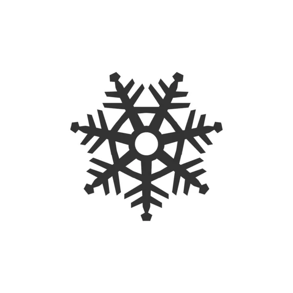 白地に雪の結晶のアイコンが孤立 クリスマスのシンボルは ウェブサイトのデザイン モバイルアプリ Uiのための現代的 シンプルでベクトル アイコン ベクターイラスト — ストックベクタ