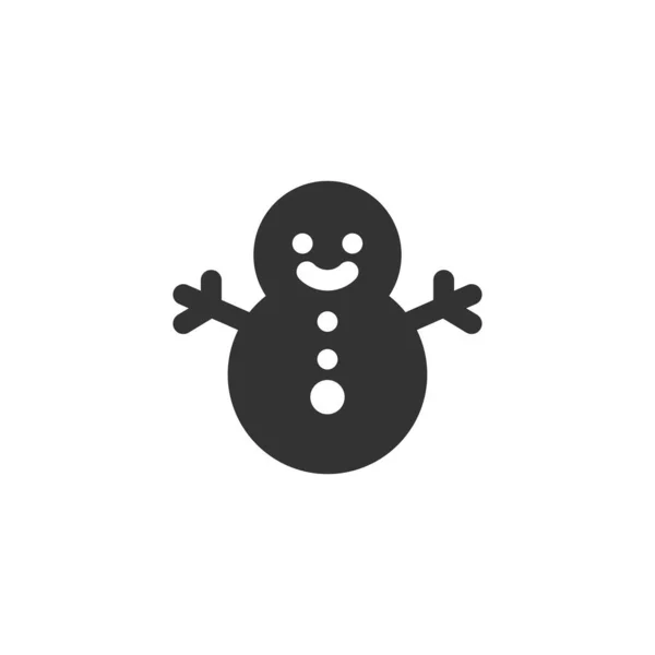 Snowman Ikona Piksel Idealny Wektor Boże Narodzenie Symbol Nowoczesny Prosty — Wektor stockowy